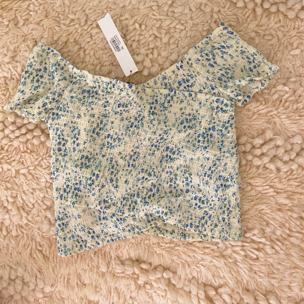 floral off the shoulder top